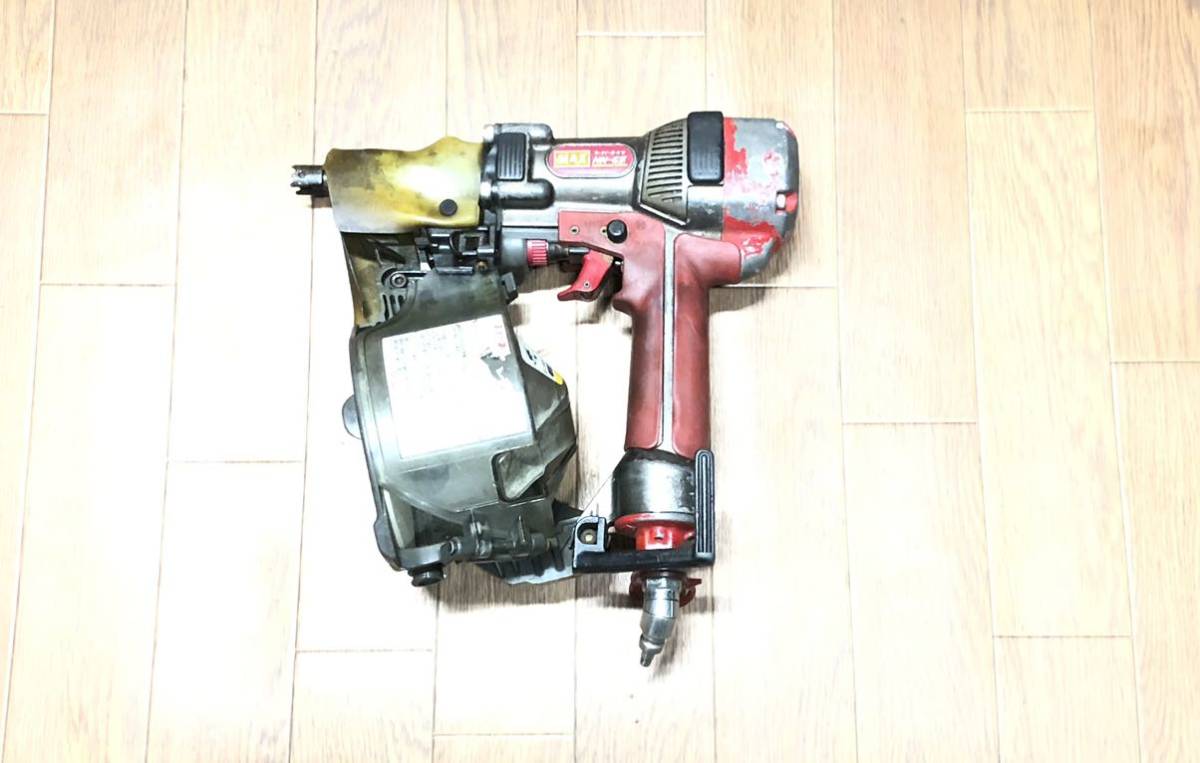 動作確認済 MAX マックス 65㎜釘打ち機 HN-65 スーパーネイラ 高圧 釘