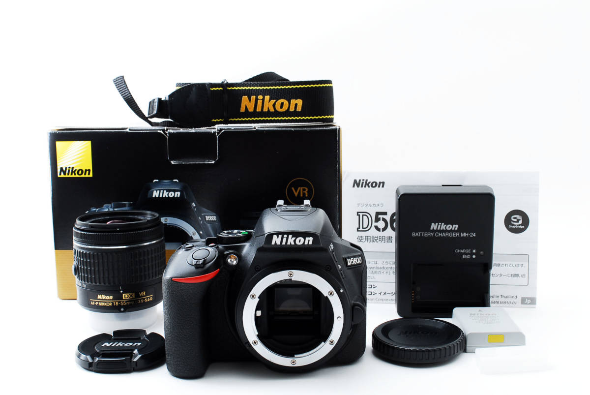 ヤフオク! - 【美品】ニコン Nikon D5600 レンズキット 【元...