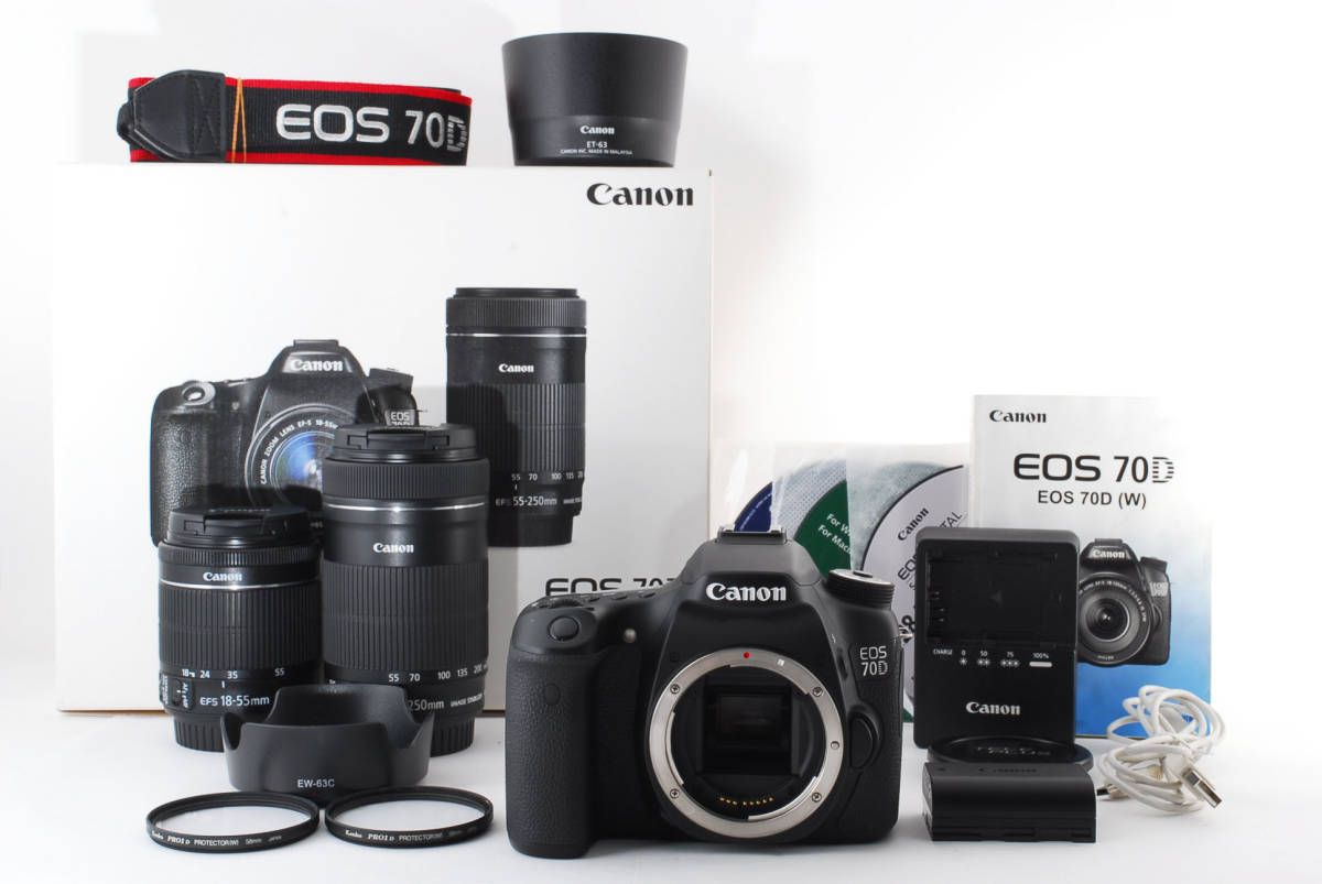 Canon EOS 70D(W) Wズームキット 使用回数わずか speufpel.com