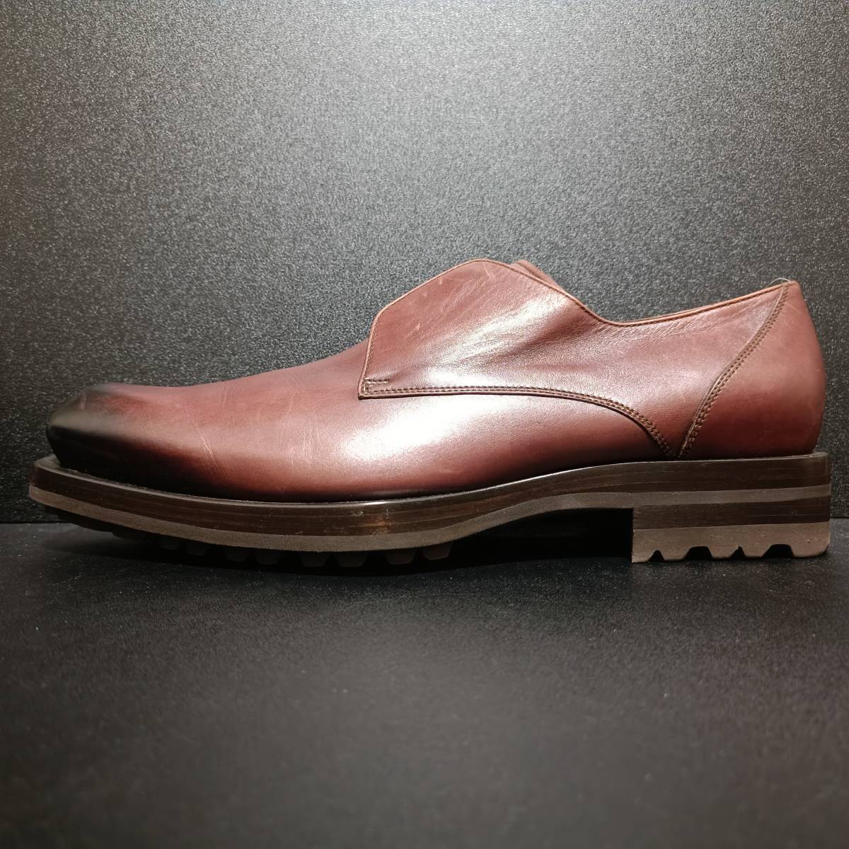 ジーゼニア（ZZegna） イタリア製革靴 ボルドー 43_画像2
