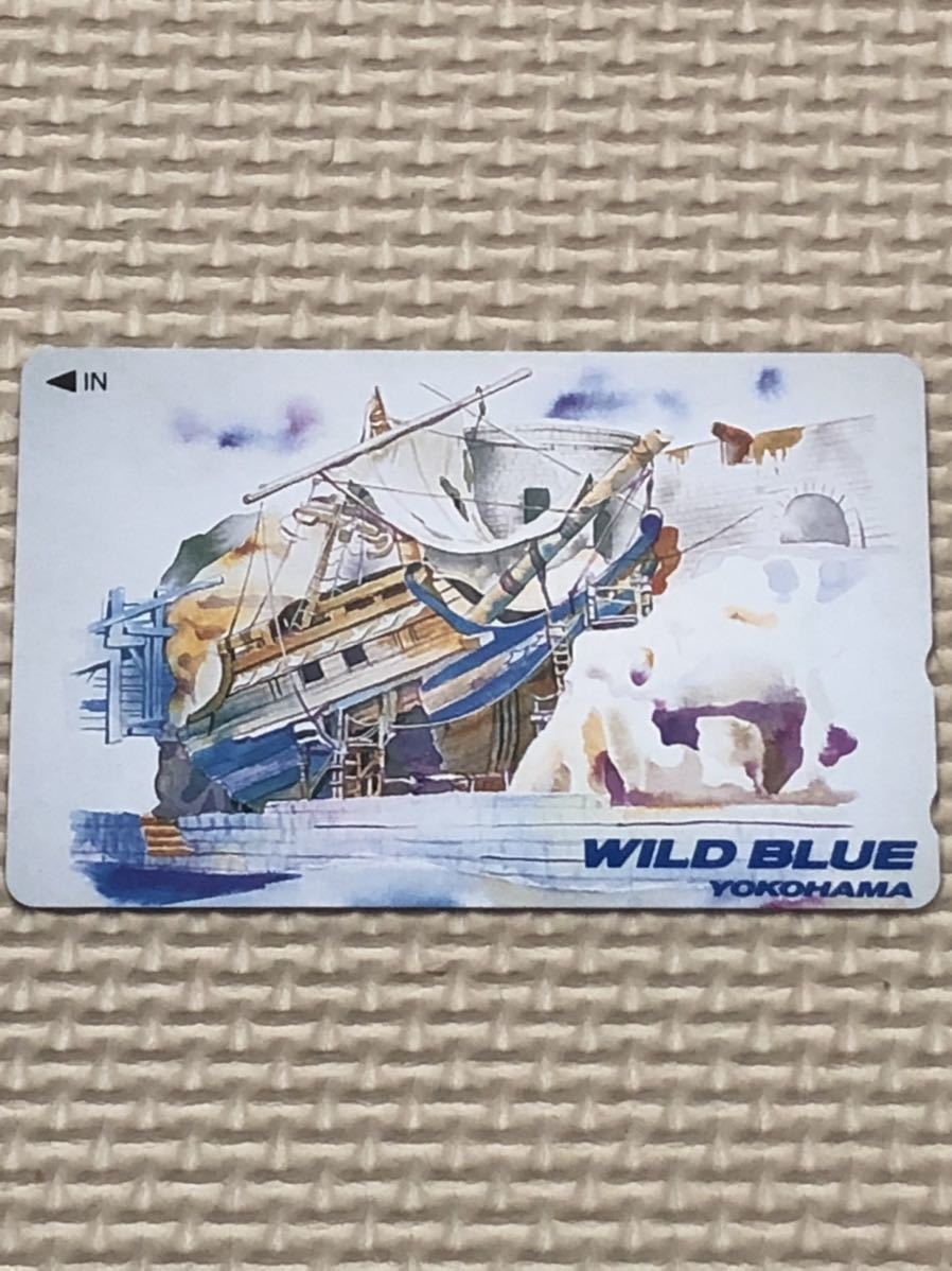 【未使用】テレホンカード　ワイルドブルー　横浜　船_画像1