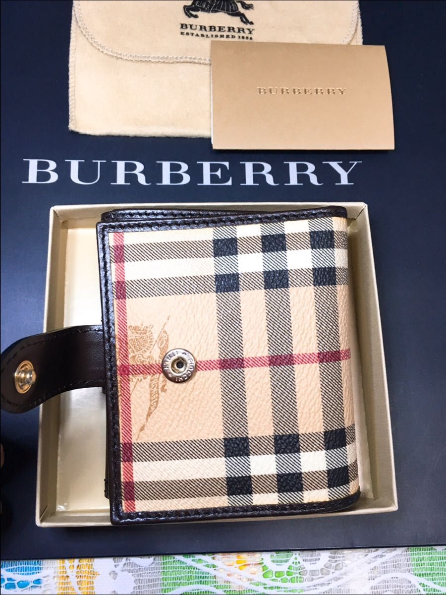 楽ギフ_のし宛書】 バーバリー ロンドン 二つ折り財布 BURBERRY 財布