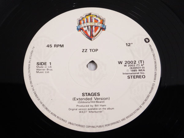 輸入盤 LP ★ ZZ TOP 『 STAGES 』 LP.WB Records 1980年代 ★ 管36751_画像4