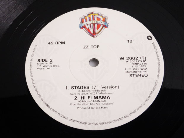 輸入盤 LP ★ ZZ TOP 『 STAGES 』 LP.WB Records 1980年代 ★ 管36751_画像6