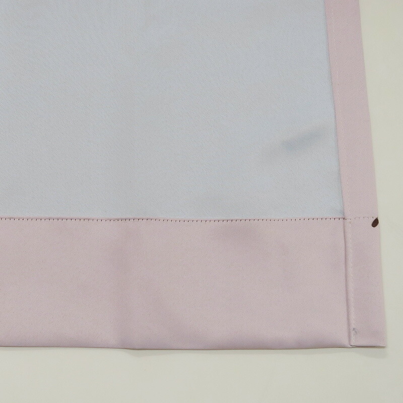 遮光カーテン かわいい猫柄 ピンク 幅100cm×丈65cm2枚 日本製 プリーツが綺麗な形態安定加工_画像6