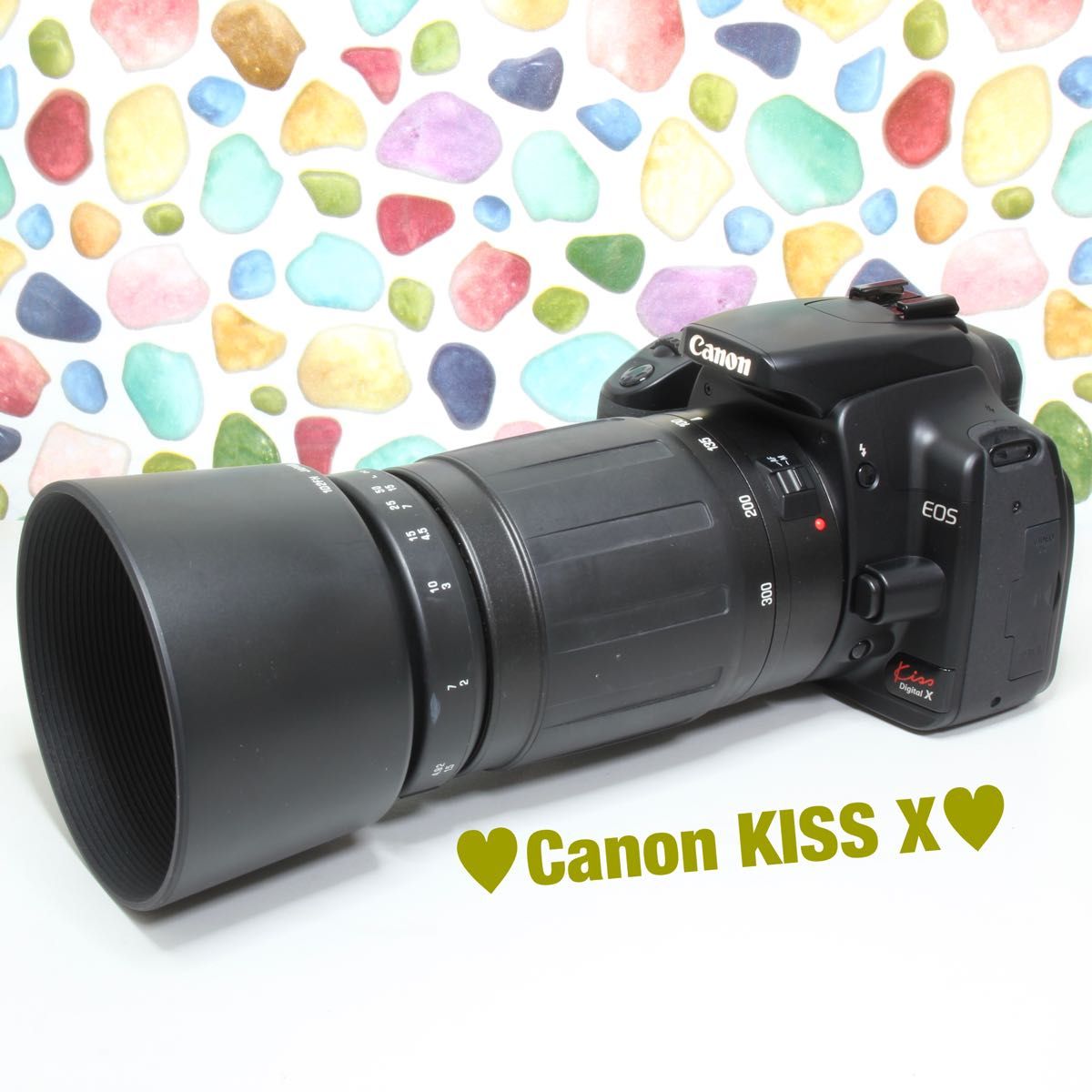 ◇Canon キャノン EOS KISS digital X ☆一眼レフ入門 ☆望遠レンズ