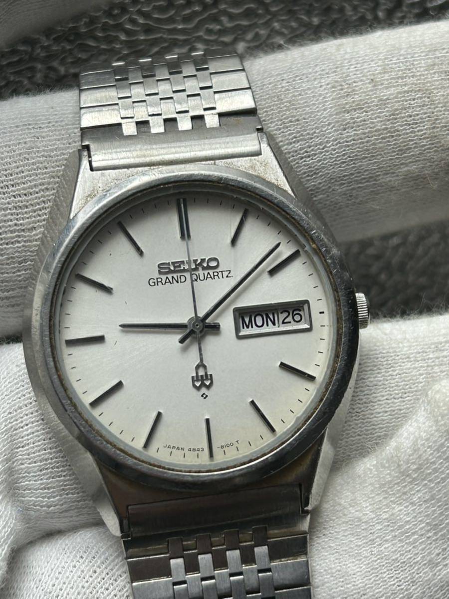 SEIKO GRAND QUARTZ 4843-8110 純正ベルト デイデイト-