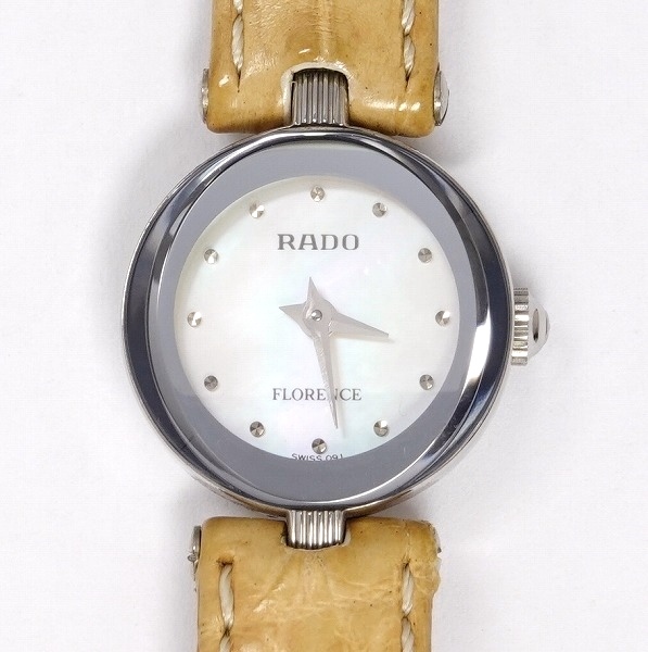 一部予約！】 ラドー RADO フローレンス 中古品 クォーツ レディース