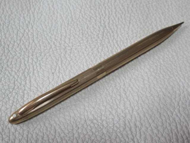 ■美品 希少 1940年代！バランス型 シェーファー（SHEAFFER） 金張り ペンシル 全長12.5ｃｍ 芯0.9ｍｍ SHEAFFER’S-MADE IN U.S.A._画像1