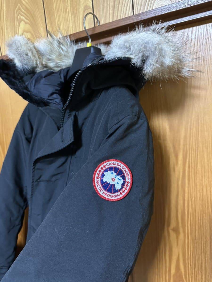 CANADA GOOSE JASPER PARKA カナダグース ジャスパー XS ブラック メンズ　黒 国内正規品　サザビーリーグ 試着のみ_画像2