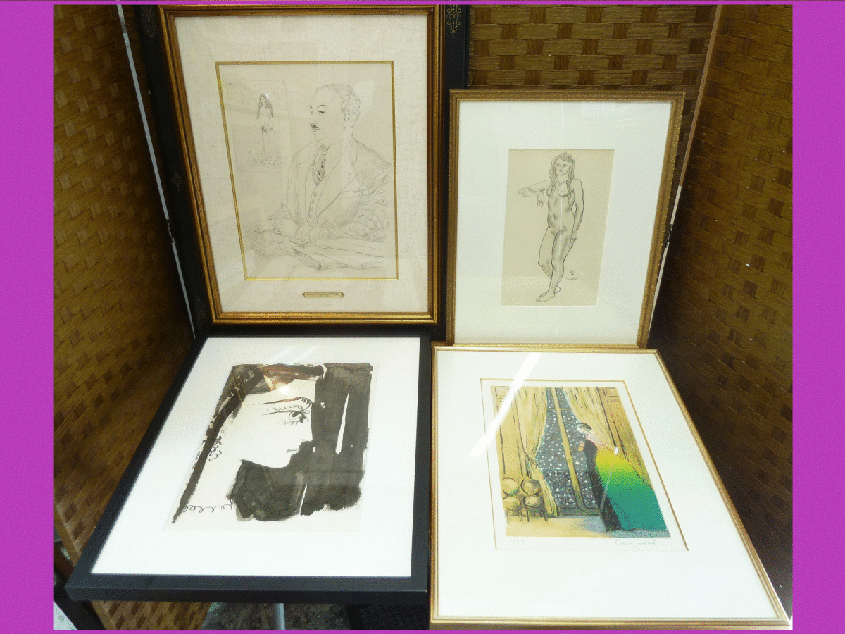 藤田嗣治 歌舞伎役者 エッチング 真作 | www.bauen.com.ar