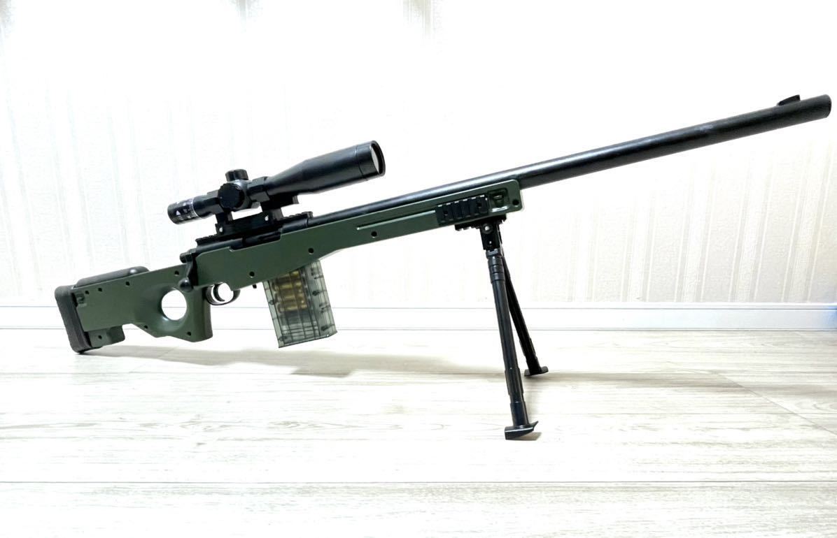 エアコキ ナーフガンブローバック 排莢式 スポンジ弾 awm L96 ...