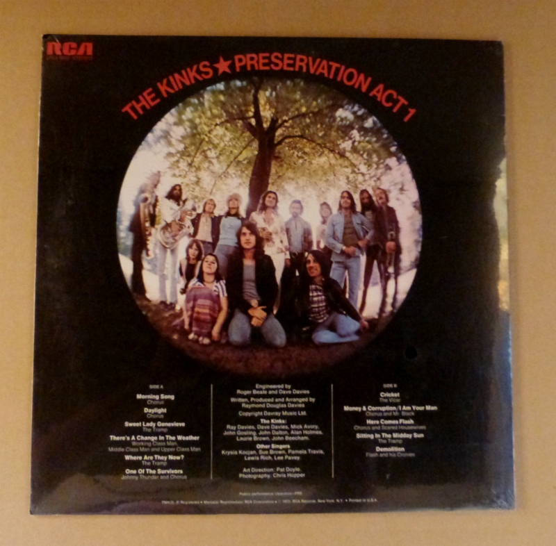 未開封！KINKS「PRESERVATION ACT 1」米RCA [LPL1-5002]盤_画像2