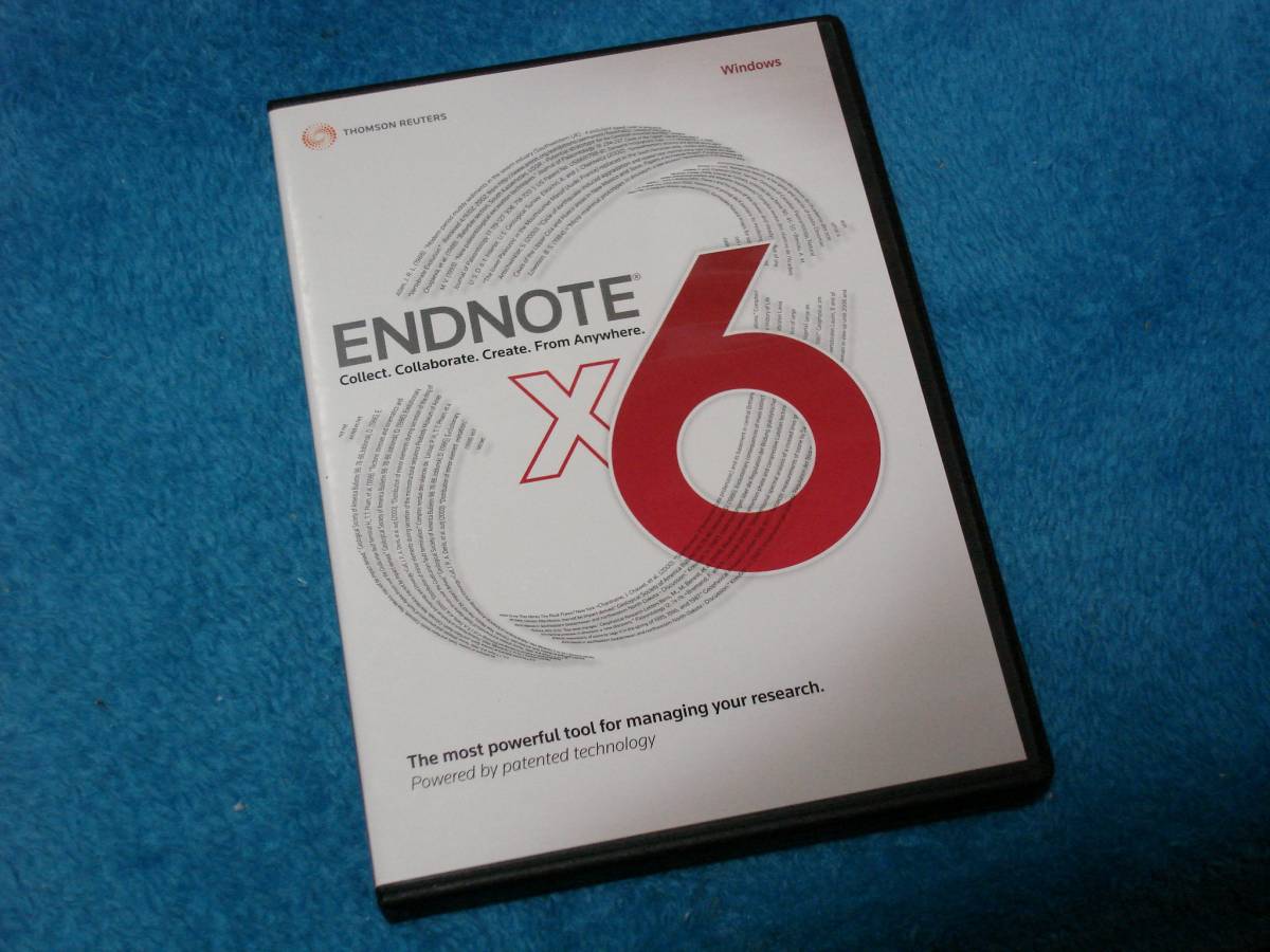 Thomson Reuters ユサコ EndNote X6 usaco エンドノート 論文 文献 引用 研究 調査 作成 支援 管理ソフト トムソン・ロイター 送料無料