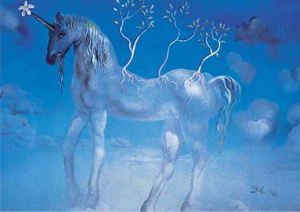 (14851) 1500ピース ジグソーパズル イタリア発売 l'unicorne allegre ユニコーン サルバドール・ダリ Salvador Dali_画像1