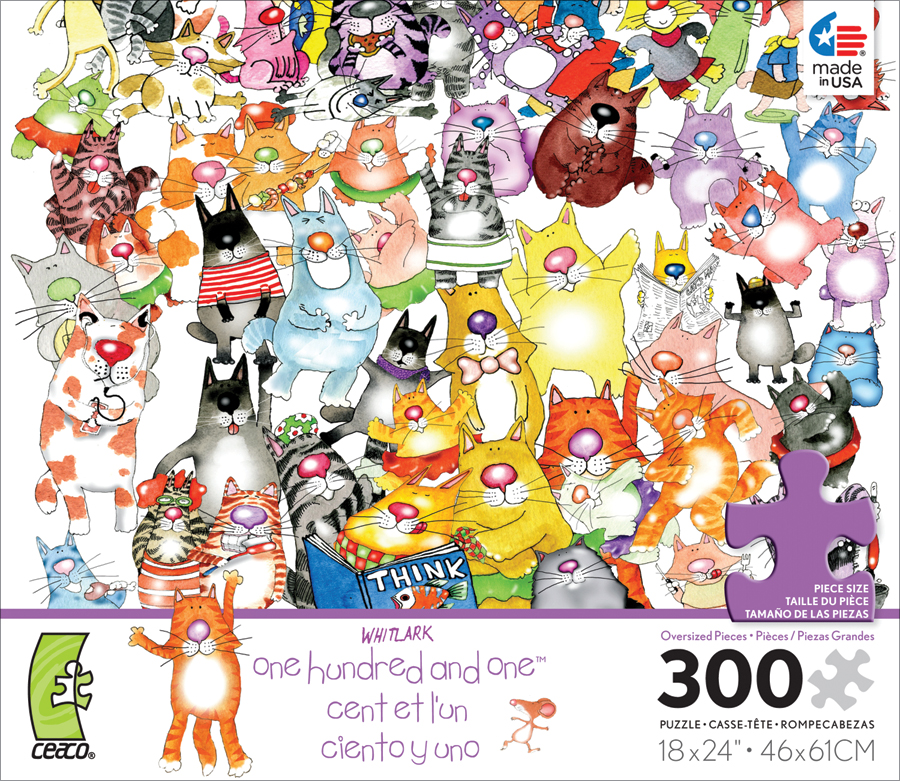 2213-7 300ピース ジグソーパズル 米国輸入●ce●100匹の猫と1匹のネズミ One Hundred Cats and a Mouse _画像1