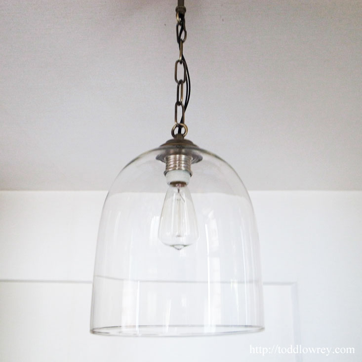 【透明な光】 ヴィンテージ ガラスシェード ペンダント 照明 ランプ インダストリアル ◆Vintage Clear Glass Shade Pendant Lamp ◆_画像5