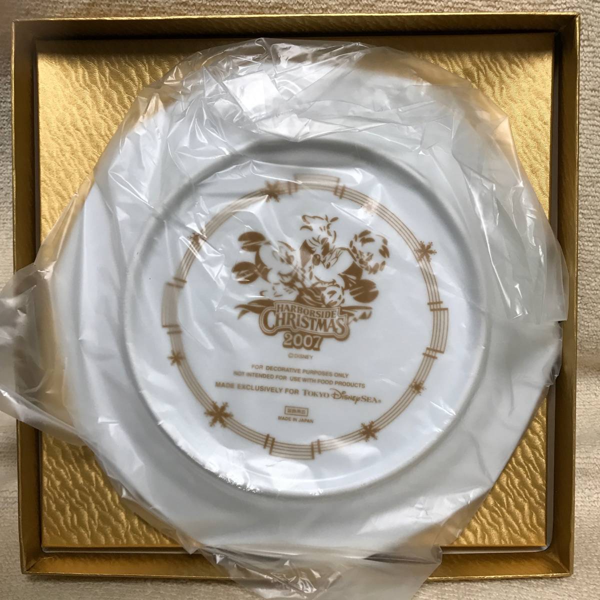 [ бесплатная доставка ] TDS Haba боковой Рождество 2007 год Picture plate Mickey minnie si- биг-бэнд свекла новый товар не использовался 