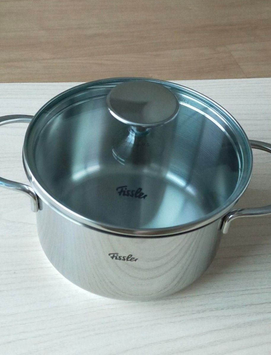 【未使用】Fissler　フィスラー　ステンレス　両手鍋　16cm　IH対応