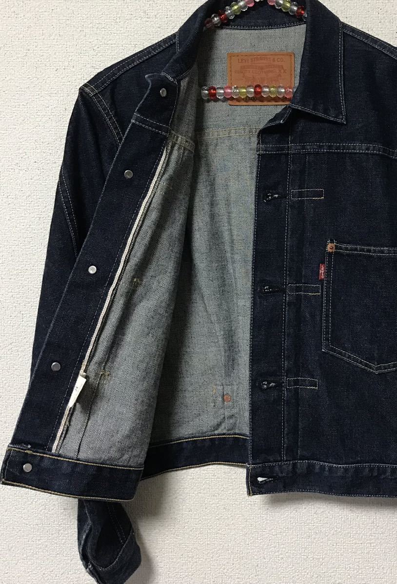 当店限定販売】 Levi's Gジャン 36 デニム IDG 71506 ボタン裏J02 日本