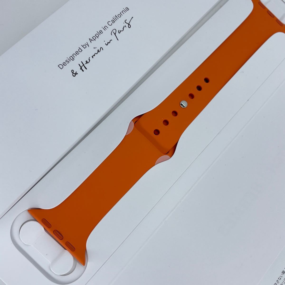 新品未使用】Apple Watch エルメス オレンジラバー HERMES アップル