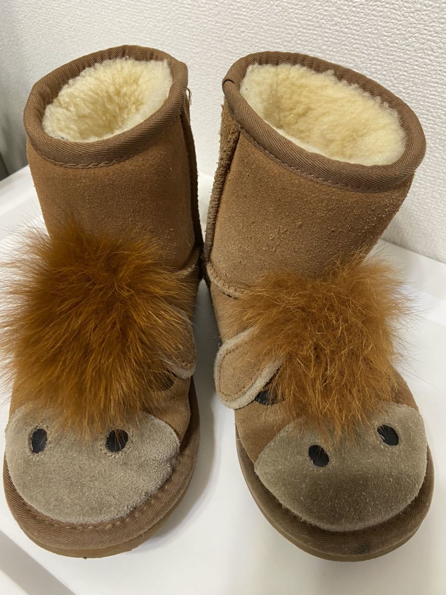 アグ UGG ムートンブーツ 可愛いリアルファー ロバ？ うま？ シープ