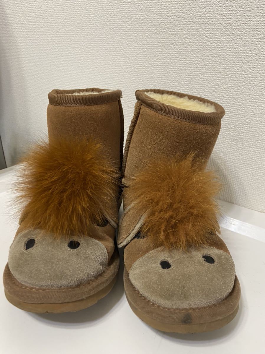 アグ UGG ムートンブーツ 可愛いリアルファー ロバ？ うま？ シープ