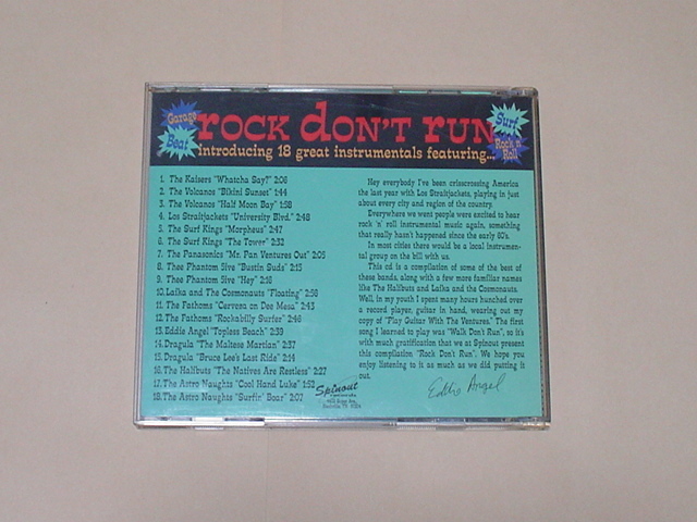 GARAGE PUNK.SURF MUSIC：ROCK DON'T RUN VOL.1(THE KAISERS,THE VOLCANOS,LOS STRAITJACKETS,THE SURF KINGS,THE PANSONICS,THE FATHOMS)の画像2