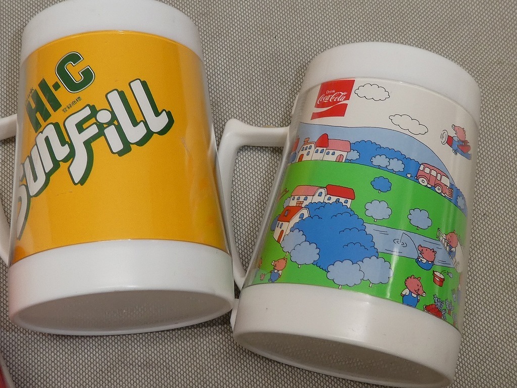 ★昭和レトロ 1983年 コカ・コーラ マグカップ 3個セット HI-C Sunfill 3種類★レトロポップ_画像9