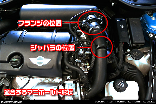 ☆BMW ミニ(R55/R56クーパーS)大型チャンバー型パワーエアクリーナー