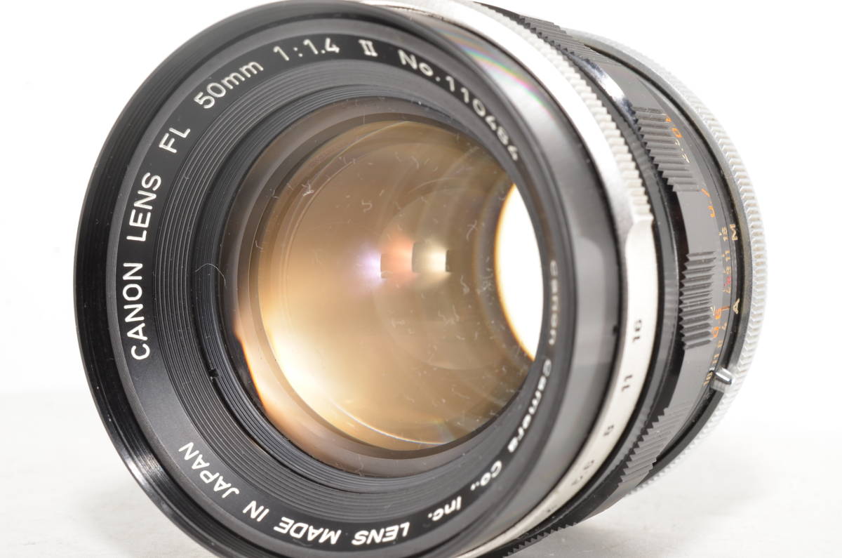 キャノン Canon FL 50mm II f1.4 MF Standard Lens #2199【付属品多数】_画像2