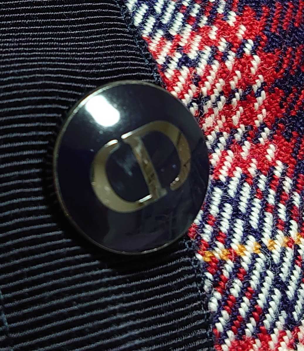 Christian Dior 2021aw Check'N'Dior CDボタン チェック ラップスカート