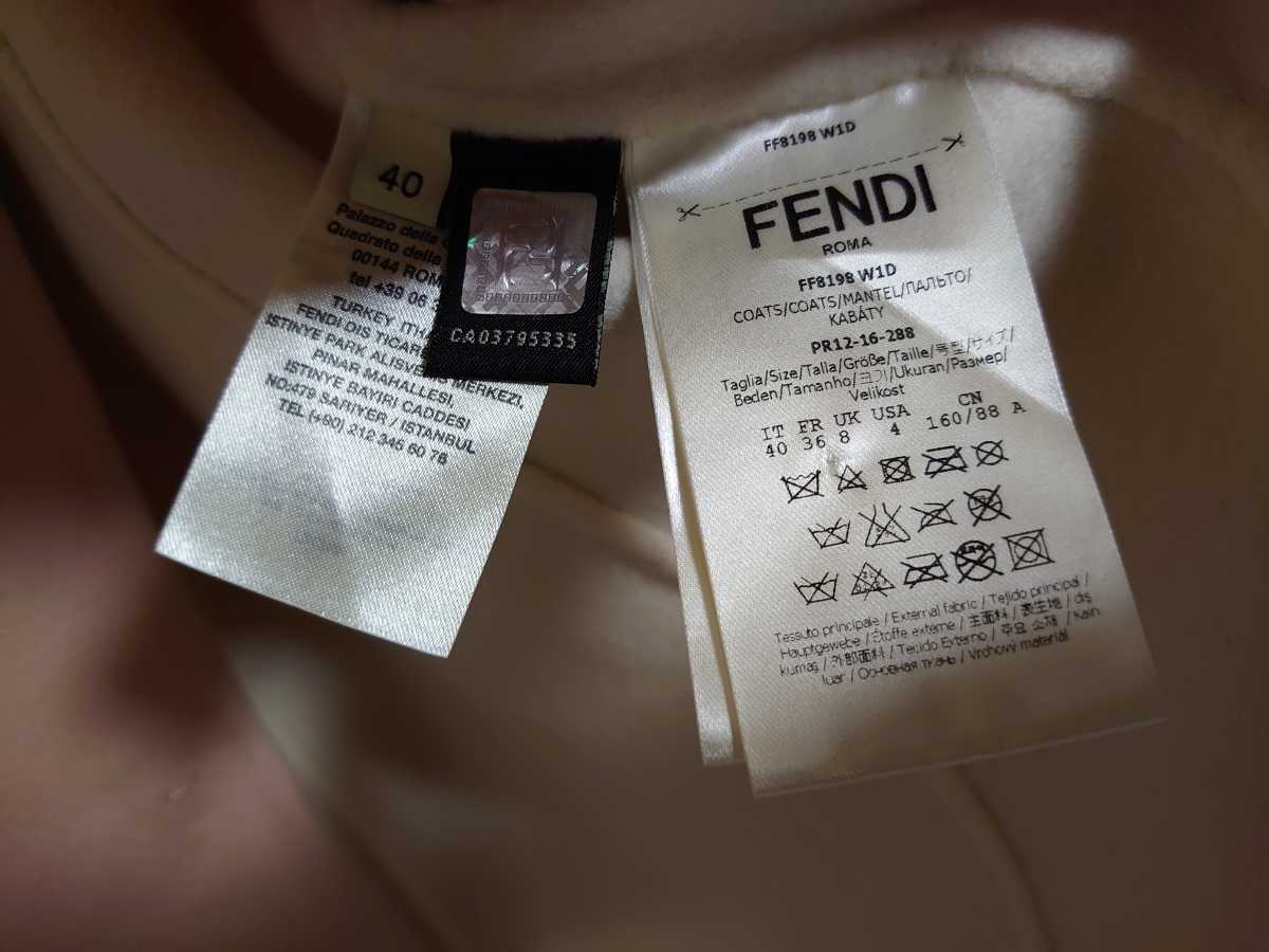 Fendi ムートン風ポケット ウールコート | noonanwaste.com
