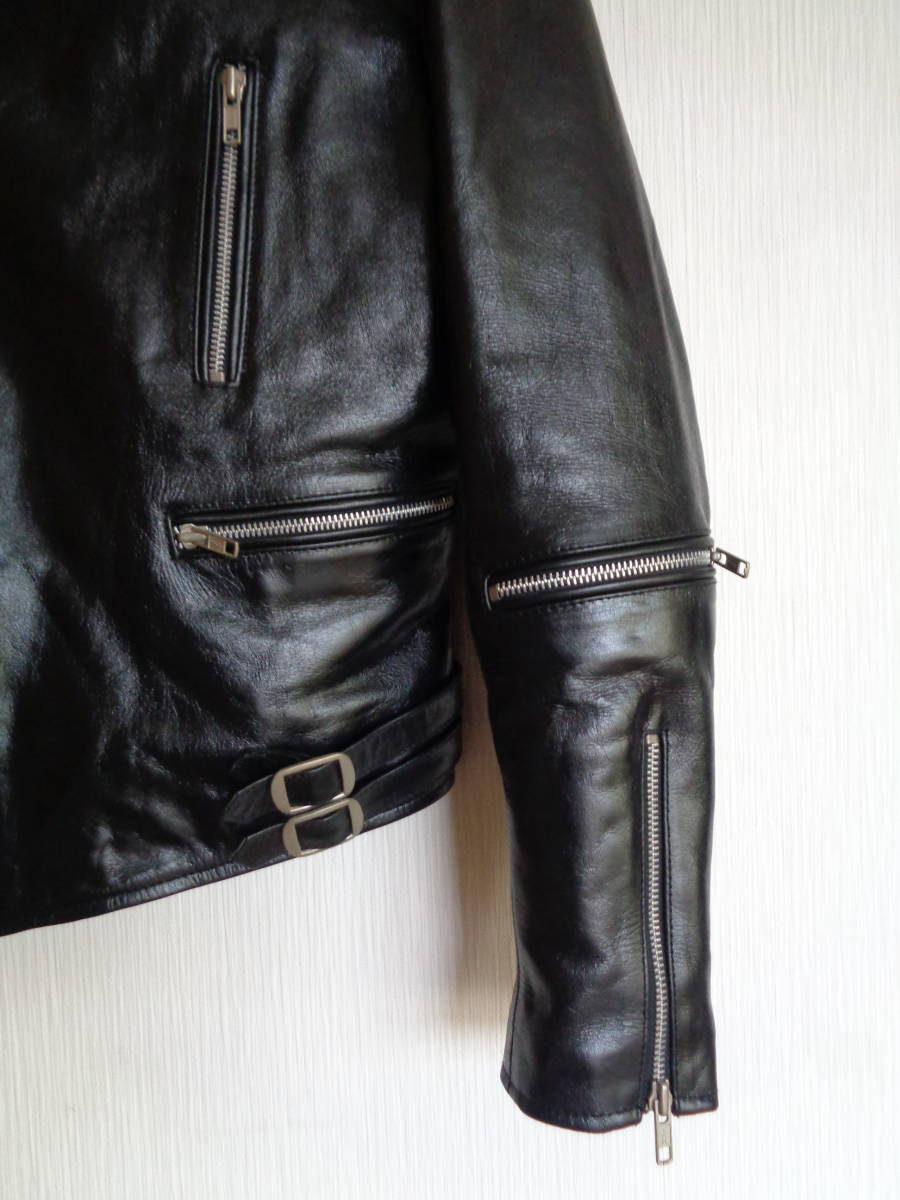 極上 美品 DAMM TRAX LEATHER ダブル ライダース ジャケット 極上 美品 DAMM TRAX LEATHER ダブル ライダース ジャケット