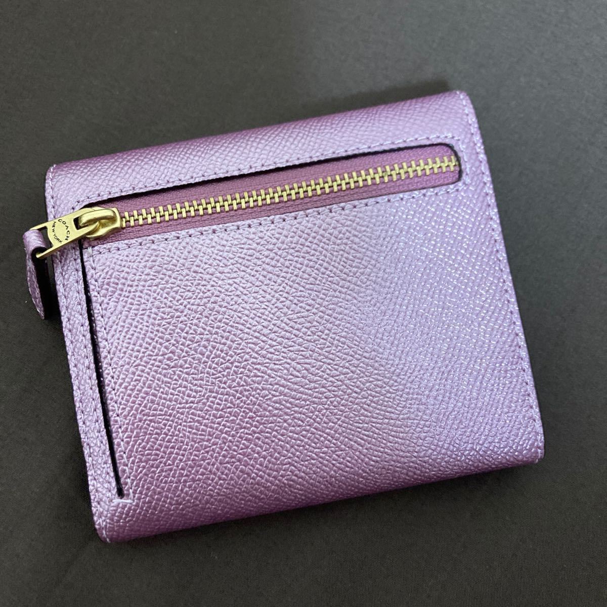 coach コーチ 新品 クリスマス限定 折財布 ピンク