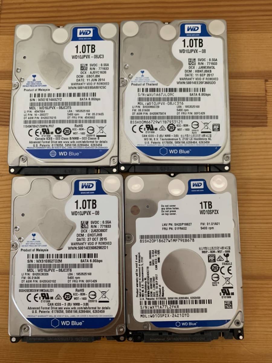 ヤフオク! - ノートパソコン用中古HDD(ハードディスク) 2.5イ...