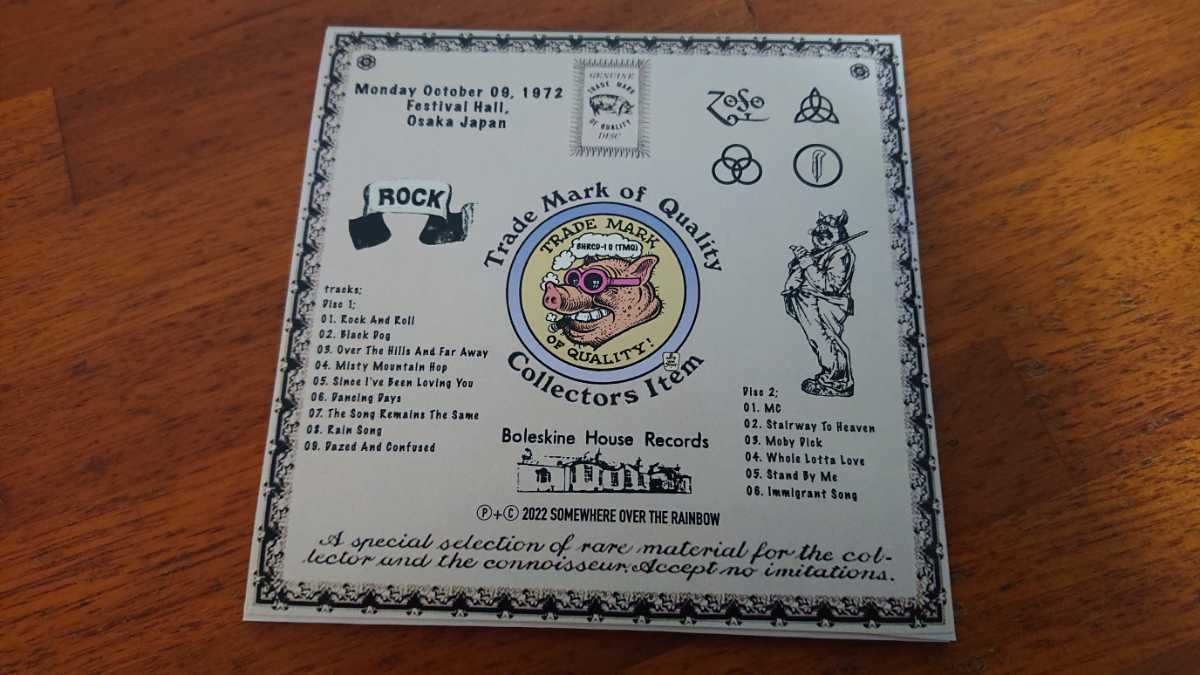 レア！☆TARANTURA系 Boleskine House Records☆ Led Zeppelin “MOBY DICK（2CD）の画像2