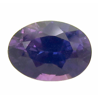 3651【上級品】バイオレットサファイア ルース 1.26ct 高彩度の濃紫 スリランカ産 : 瑞浪鉱物展示館【送料無料】