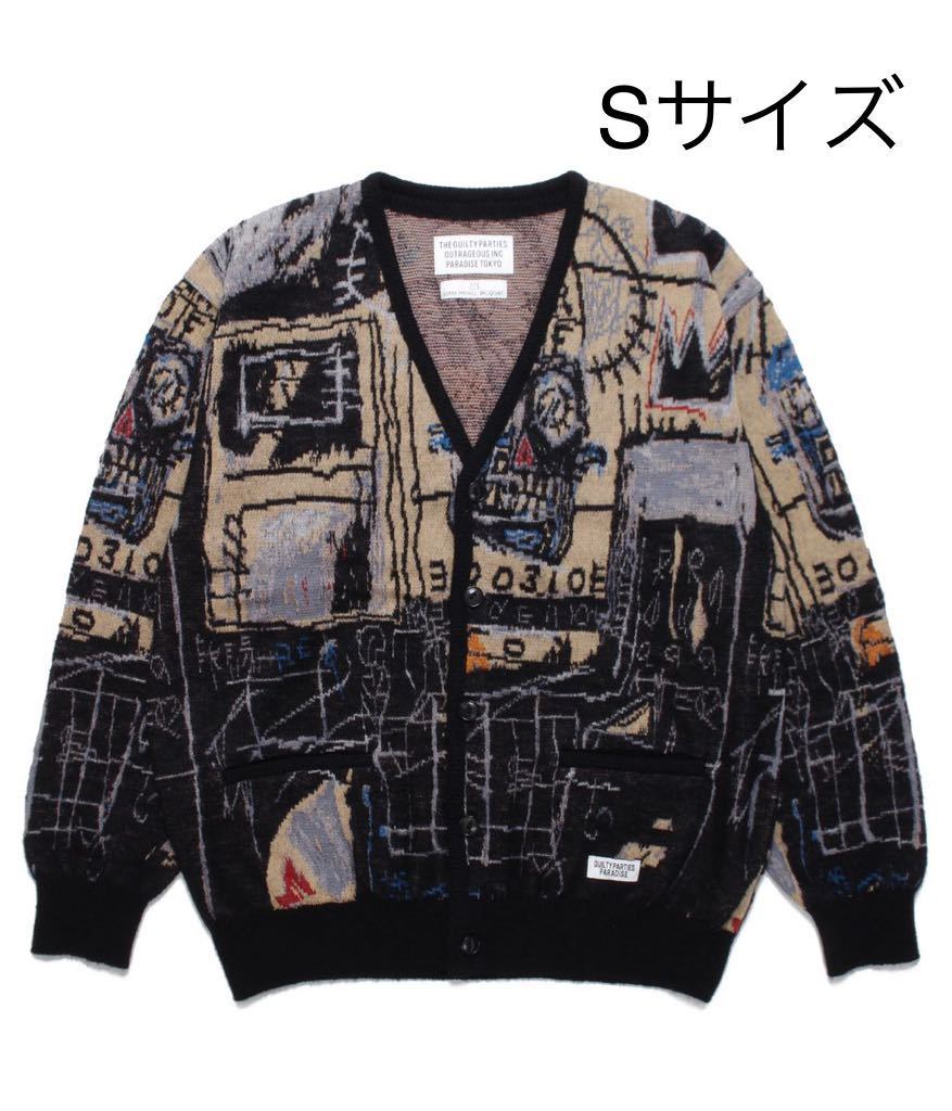 WACKOMARIA JEAN-MICHEL BASQUIAT / MOHAIR KNIT JACQUARD CARDIGAN