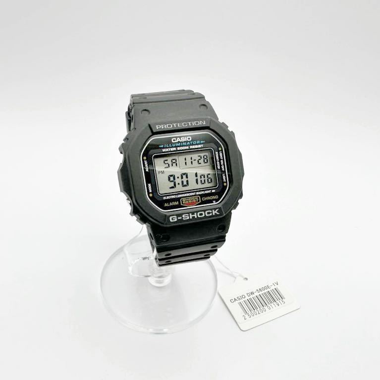 4-31 未使用 CASIO カシオ G-SHOCK Gショック DW-5600E-1 スピード モデル ブラック デジタル ウォッチ 腕時計 ②_画像1