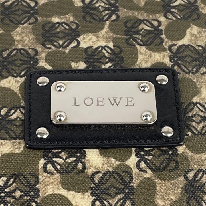 美品 LOEWE ロエベ ショルダーバッグ リピートアナグラム PVC 美品 LOEWE ロエベ ショルダーバッグ リピートアナグラム PVC