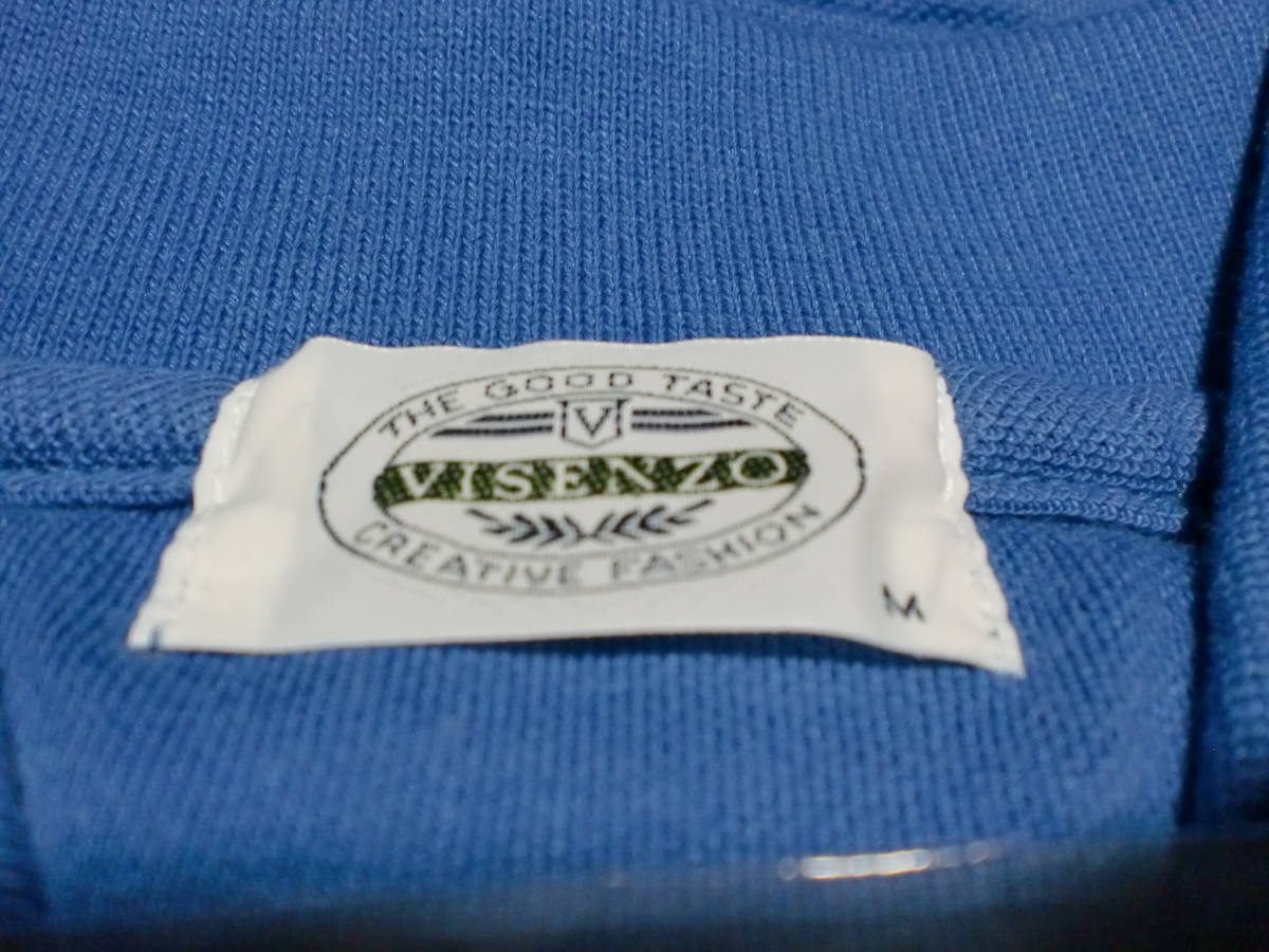 VISENZO メンズ半袖ポロシャツ　サイズ　M ブルー　　　　　　　ta-21_画像2