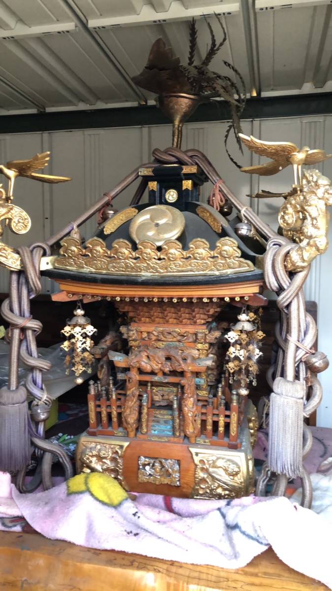 Yahoo!オークション - 神輿 担ぎ棒あり 長期保管品 (高さ80 Yahoo!オークション - 神輿 担ぎ棒あり 長期保管品 (高さ80
