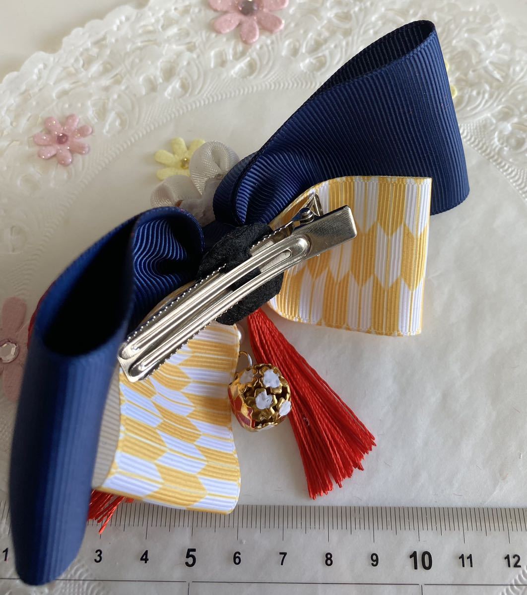 [ stock adjustment ] hand made ribbon Japanese style hair clip 26 arrow . tassel kimono hakama . yukata . The Seven-Five-Three Festival hair ornament cat pohs postage included 