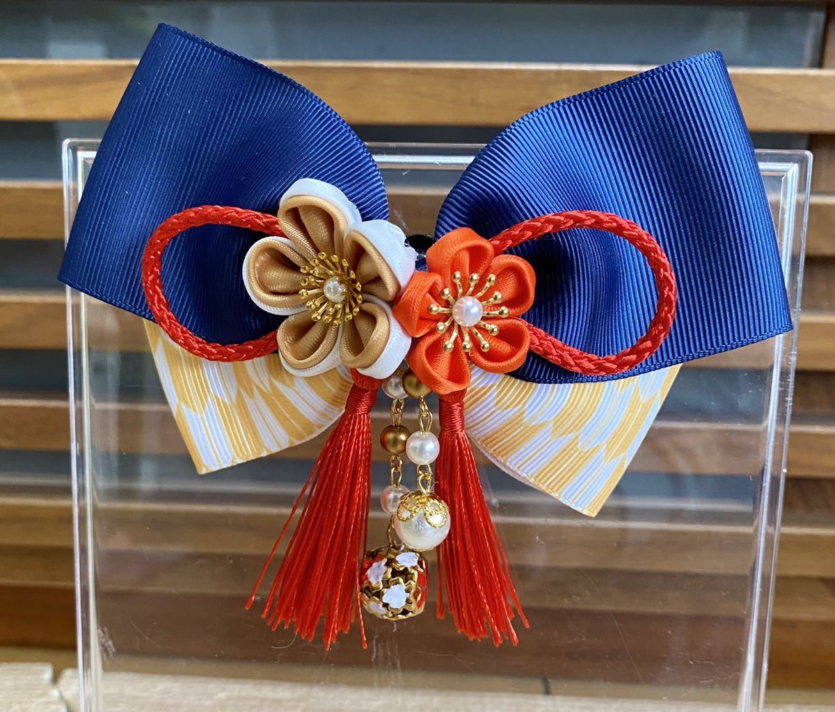 [ stock adjustment ] hand made ribbon Japanese style hair clip 26 arrow . tassel kimono hakama . yukata . The Seven-Five-Three Festival hair ornament cat pohs postage included 