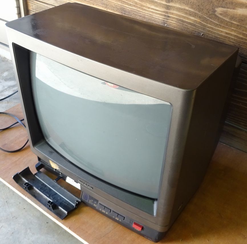 ■ Junk Showa Home Appliance Sharp 14C-S14S CRT TV CRT