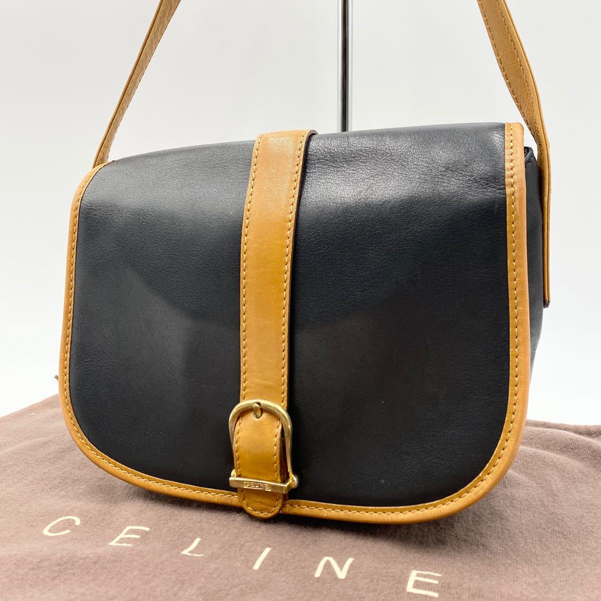 希少・美品】CELINE セリーヌ ショルダーバッグ ゴールド金具