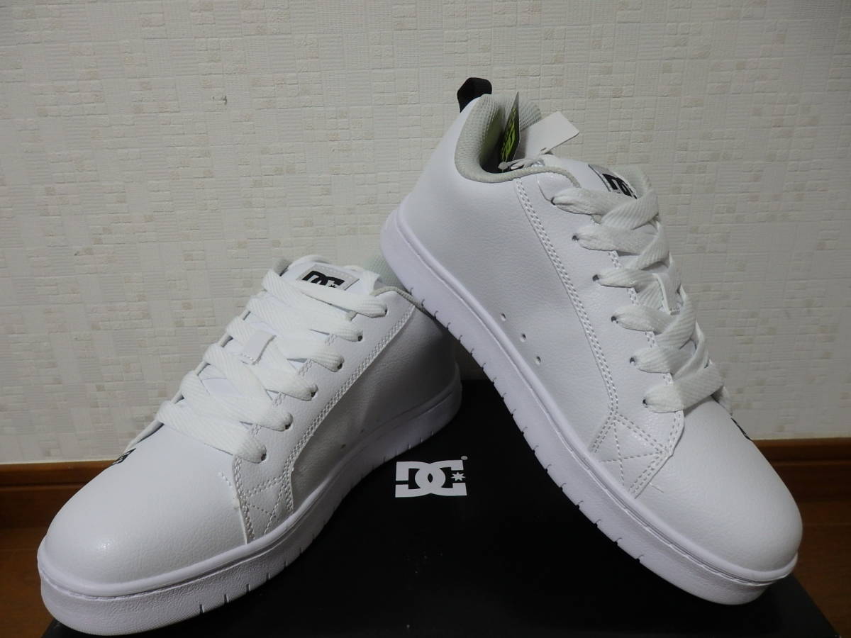即決☆レア!限定!♪新品未使用 DC SHOES DCシューズ スニーカー COURT GRAFFIK LITE 27.0cm ホワイト_画像7