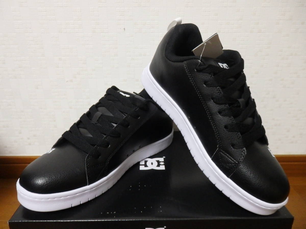 即決☆レア!限定!♪新品未使用 DC SHOES DCシューズ スニーカー COURT GRAFFIK LITE 26.5cm ブラック ホワイト_画像7