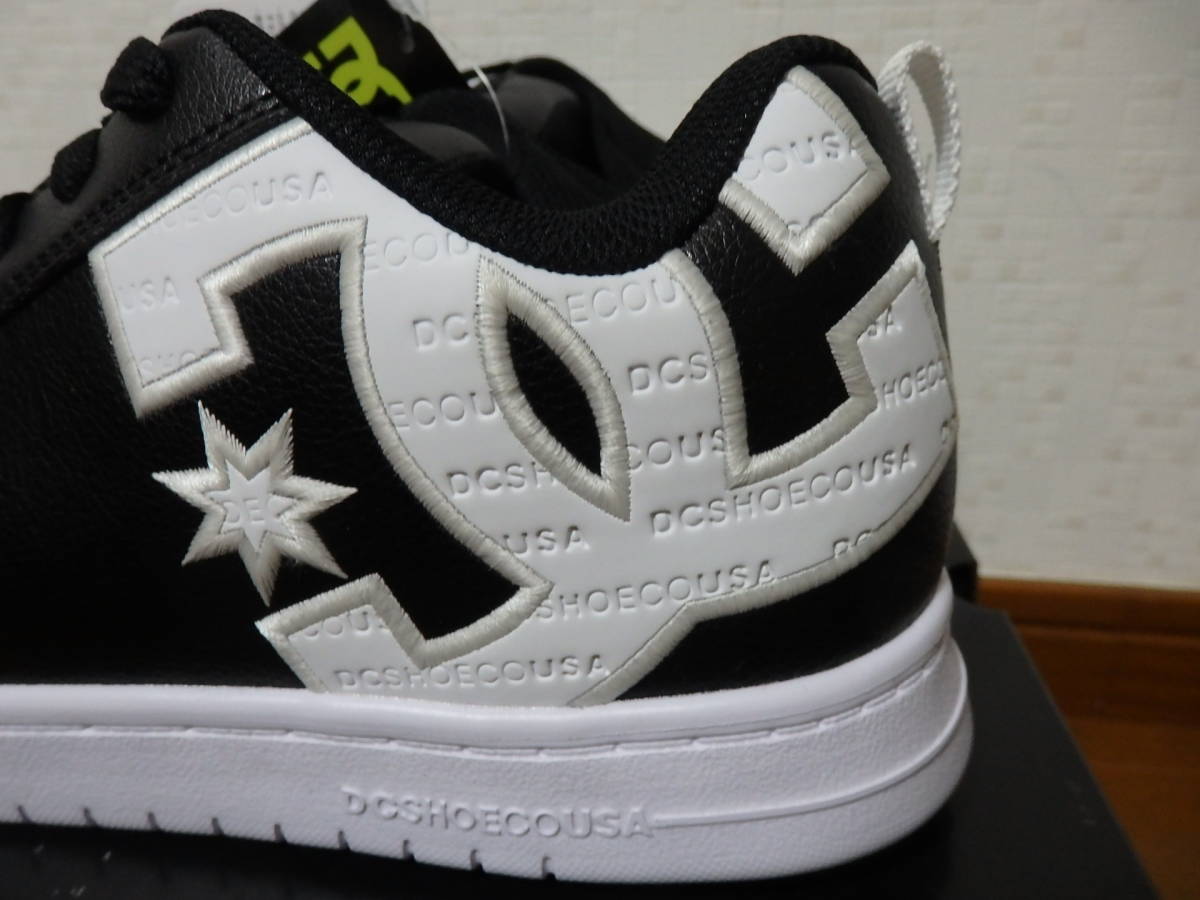 即決☆レア!限定!♪新品未使用 DC SHOES DCシューズ スニーカー COURT GRAFFIK LITE 26.5cm ブラック ホワイト_画像2